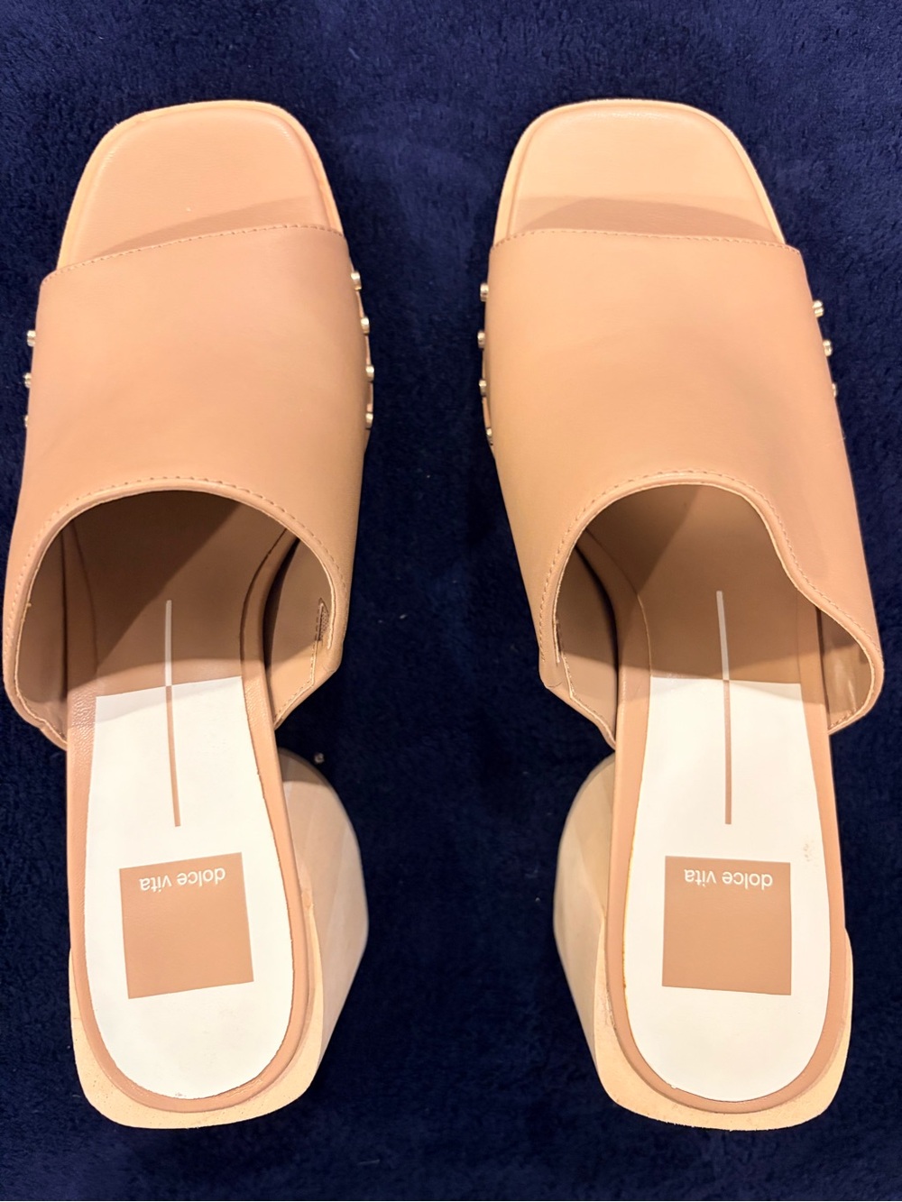 Dolce Vita Blush Peachtone Slide Mules